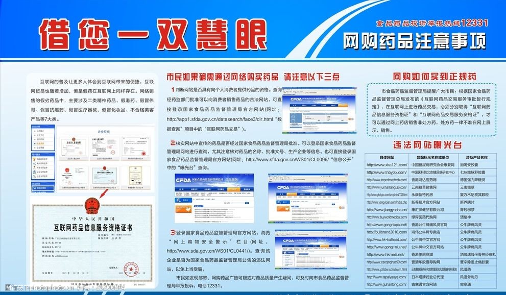 筑牢安全防線 藍色食品藥品安全宣傳欄聚焦藥品互聯網信息服務